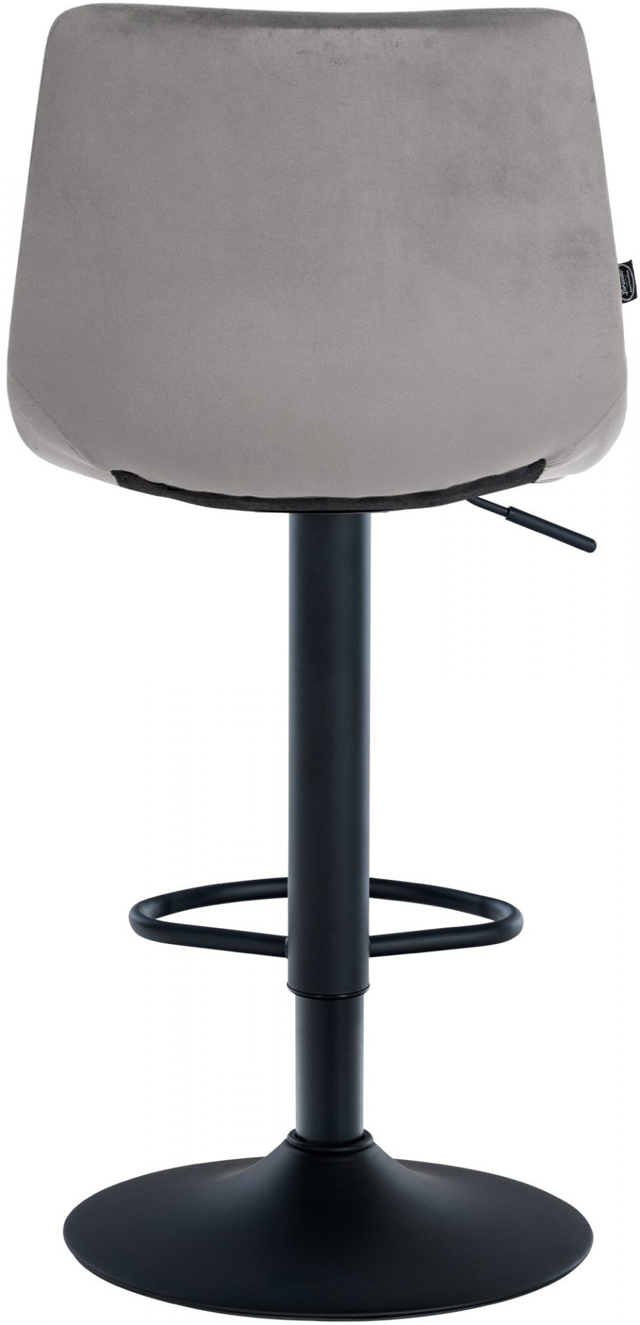 2er Set Barhocker Jerry Samt schwarz, grau