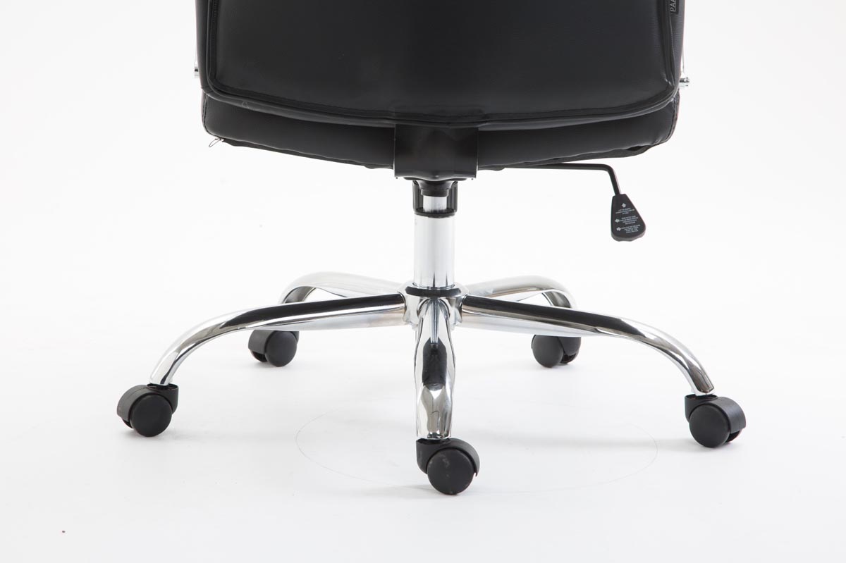 Bürostuhl Vaud Kunstleder, schwarz