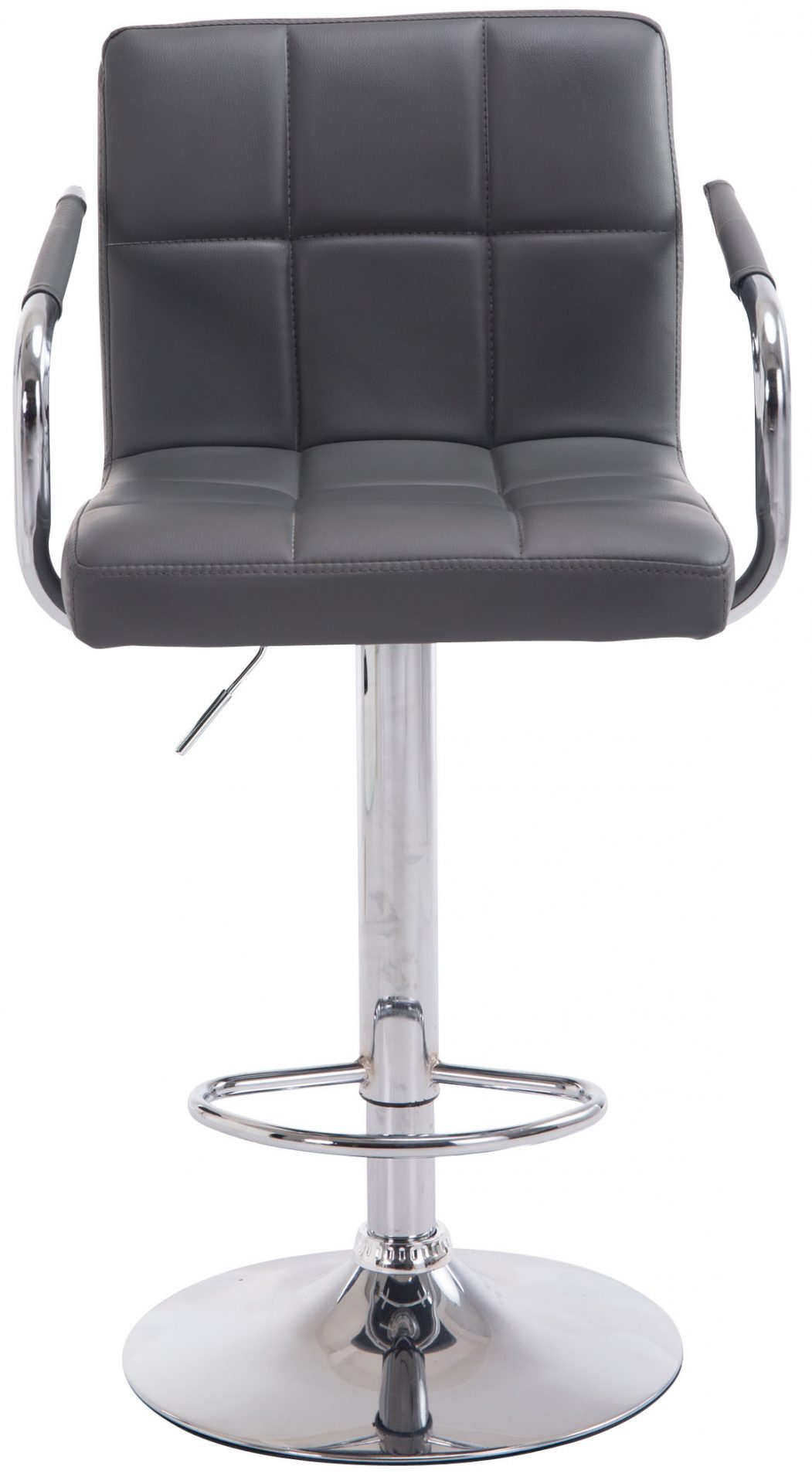 Barhocker Lucy V2 chrom, grau