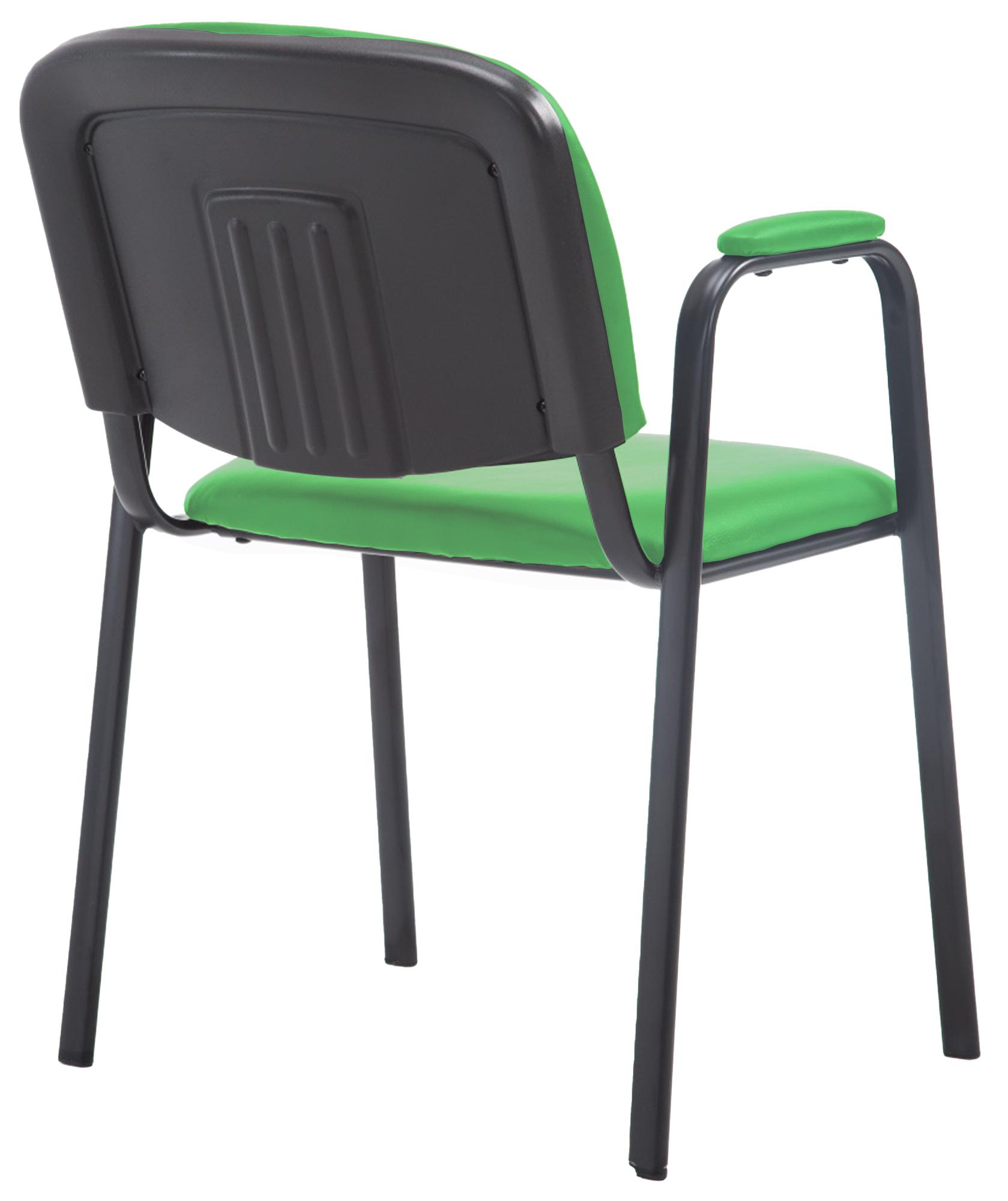 Besucherstuhl Ken PRO Kunstleder, grün