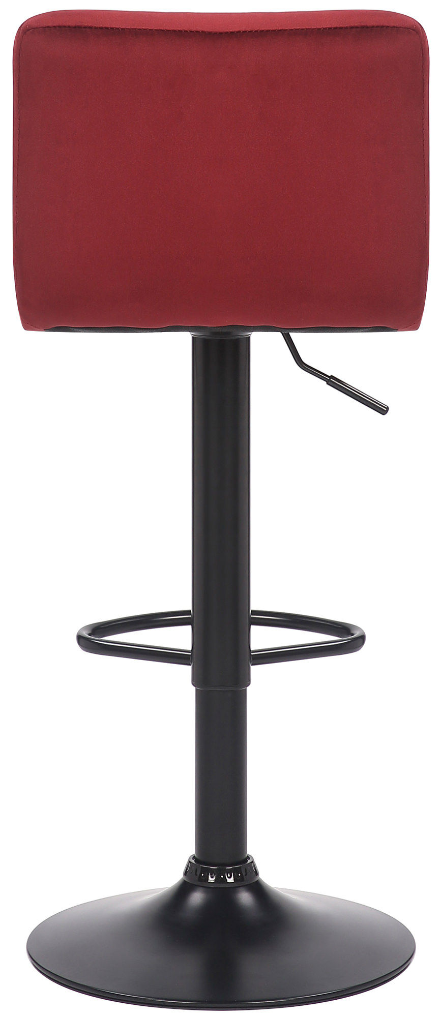 2er Set Barhocker Feni Samt, rot