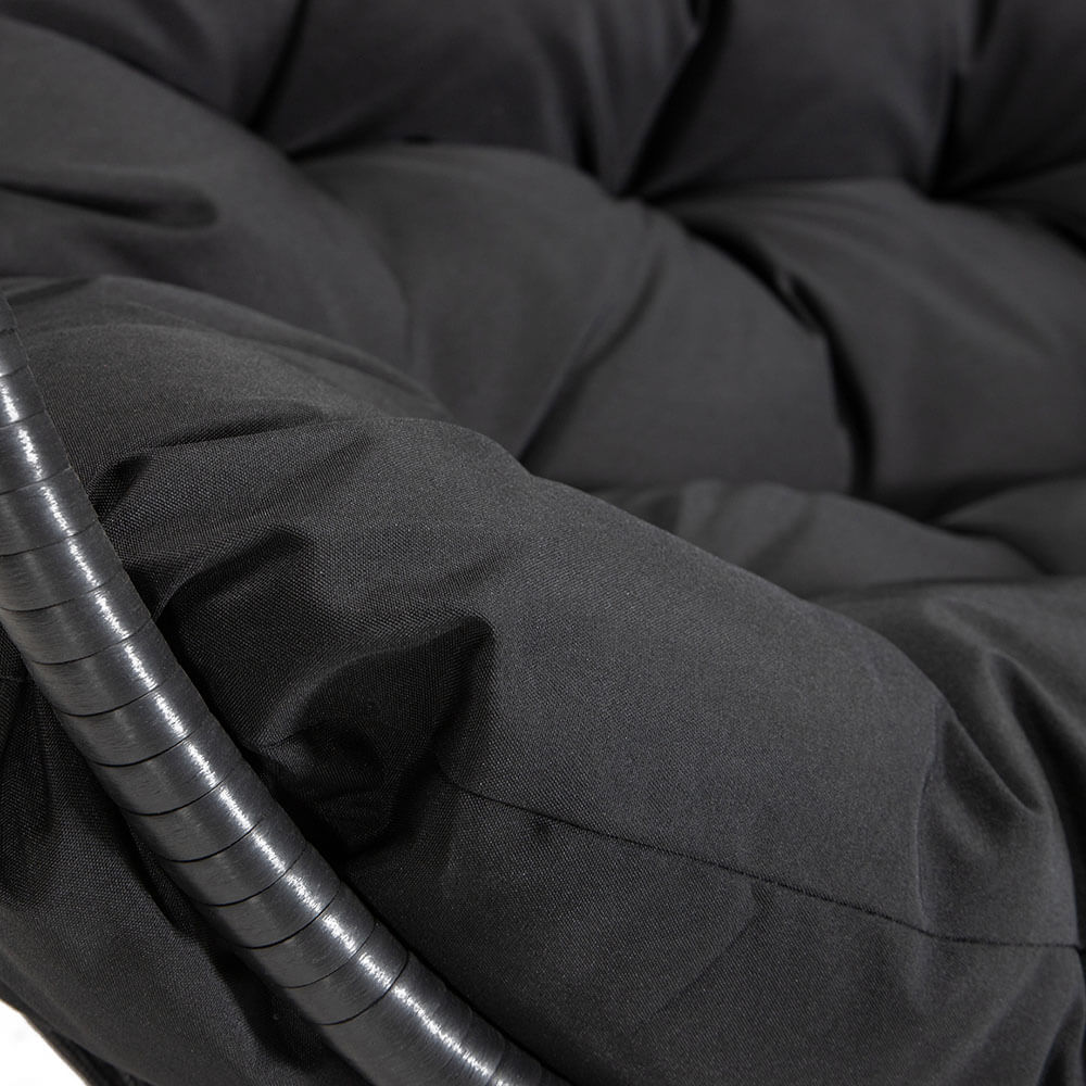 Hängesessel LOMA – 2 Sitzer Schwarz