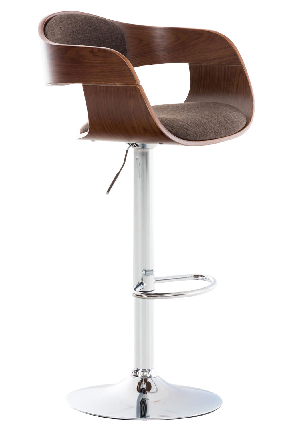 Barhocker Kingston C Stoff, walnuss/braun