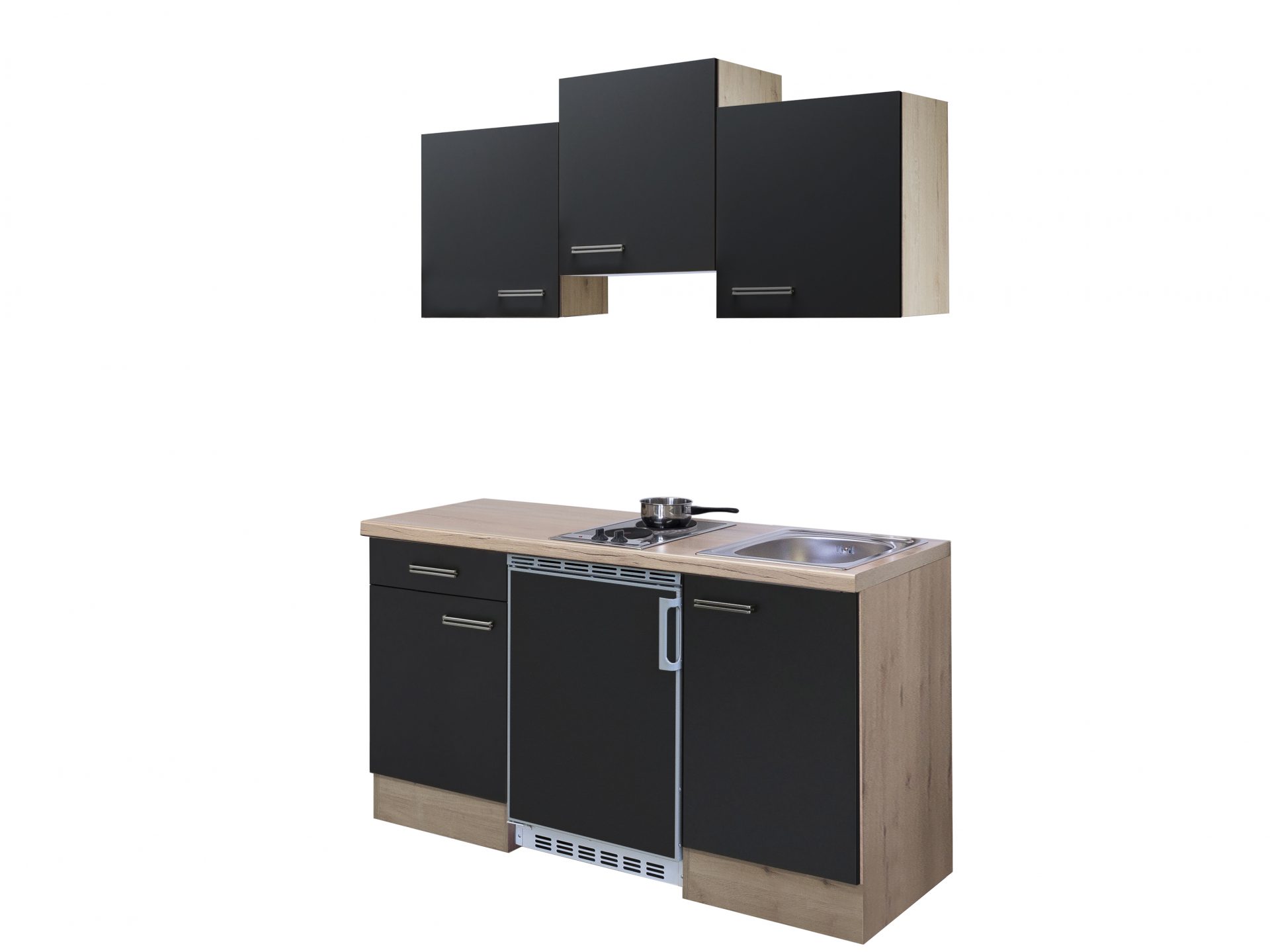 Singleküche ELVA 150 cm mit E-Geräten