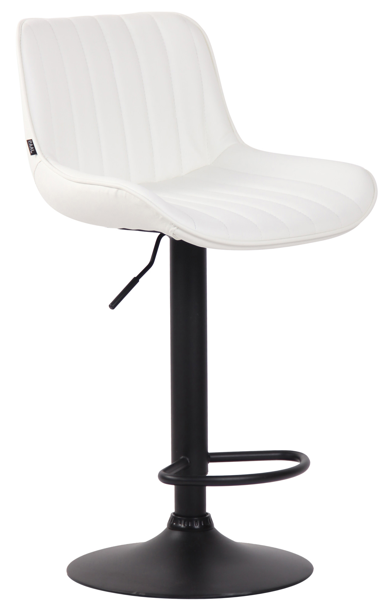 Barhocker Lentini Kunstleder schwarz, weiß