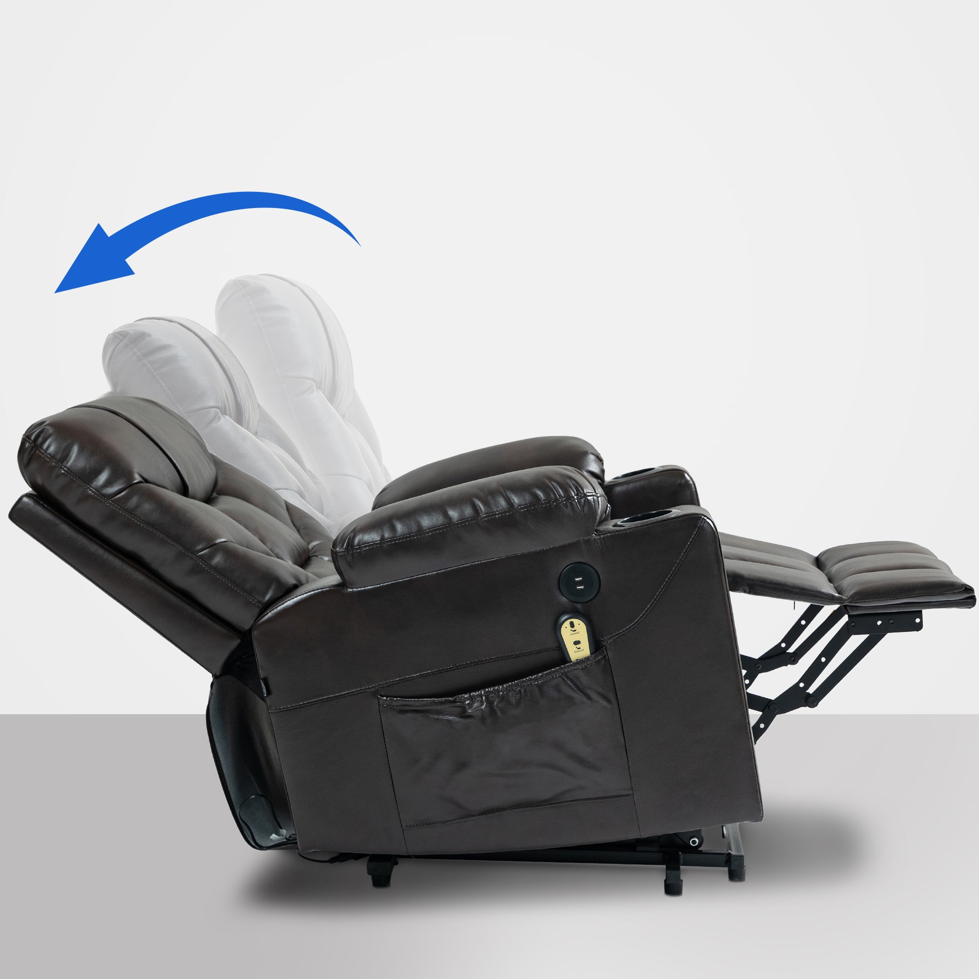Sessel Andover Kunstleder, braun