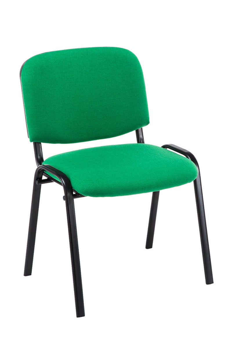 4er Set Besucherstuhl Ken Stoff, grün