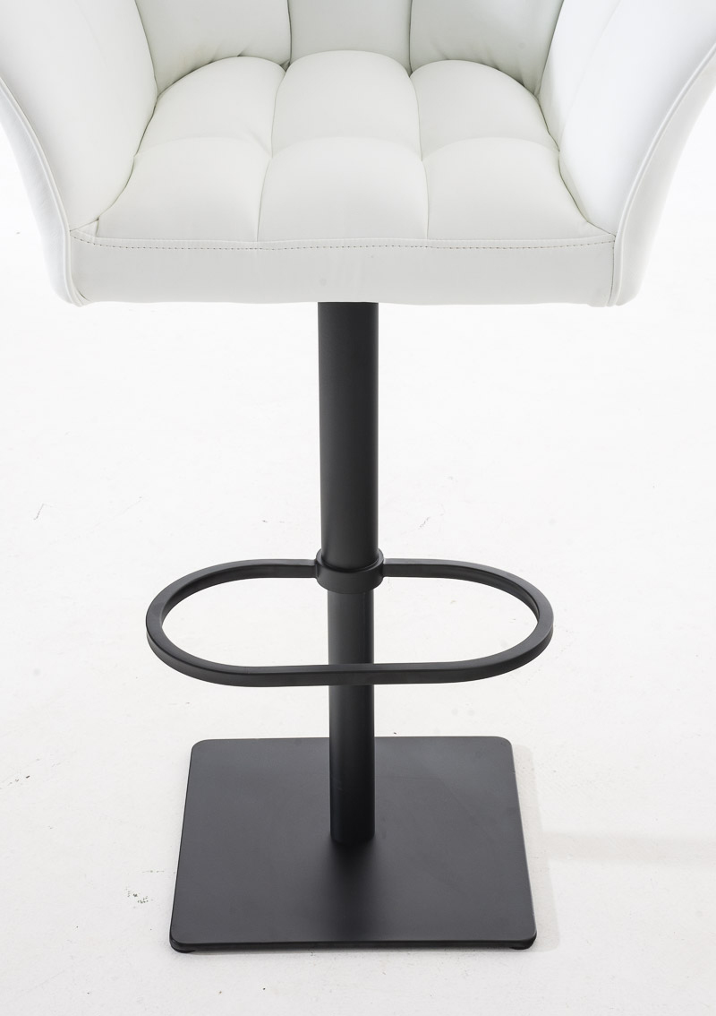 2er Set Barhocker Damaso Kunstleder schwarz, weiß