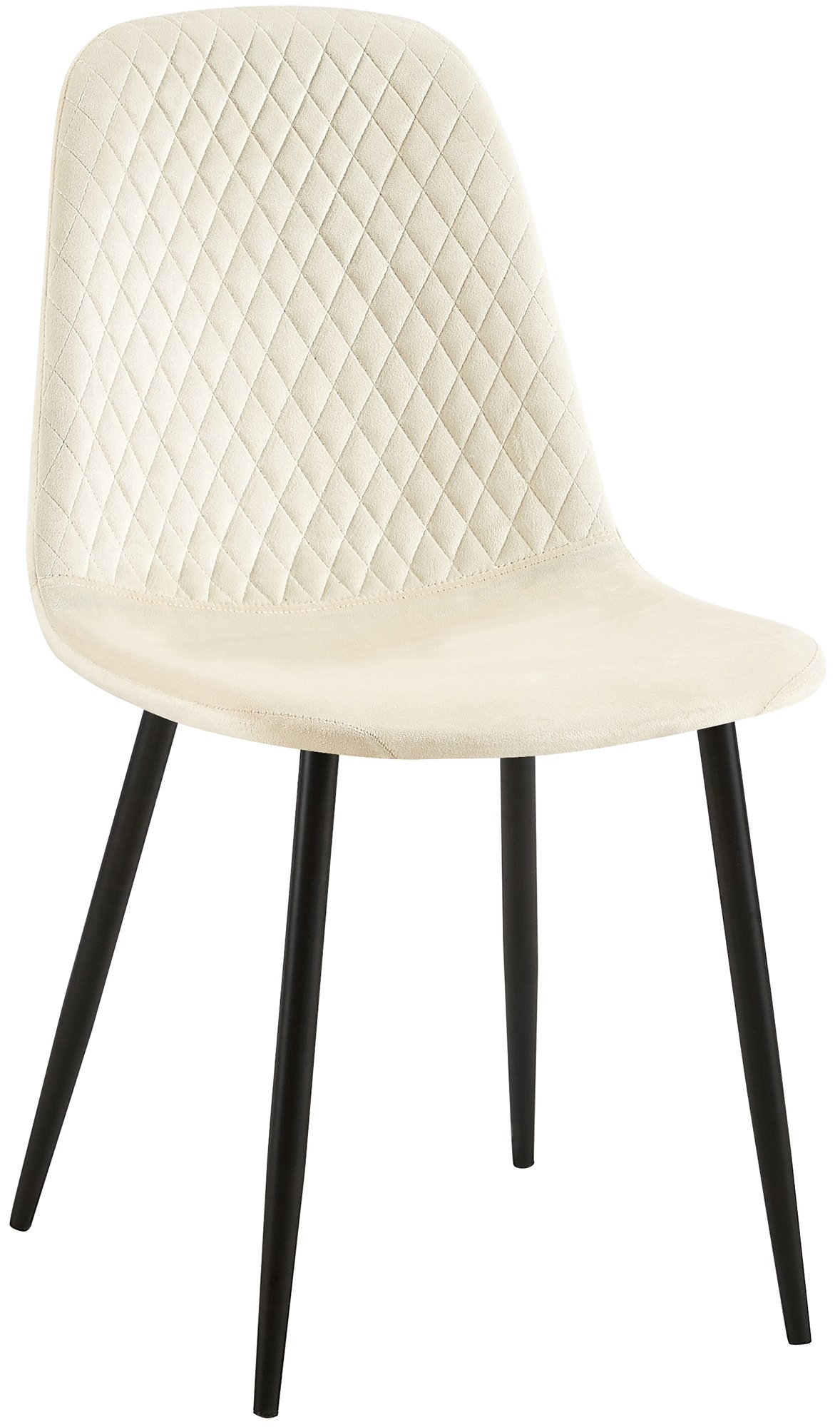 Stuhl Giverny Samt, creme