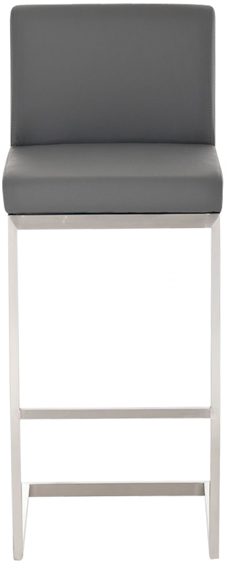 2er Set Barhocker Paros Kunstleder, grau