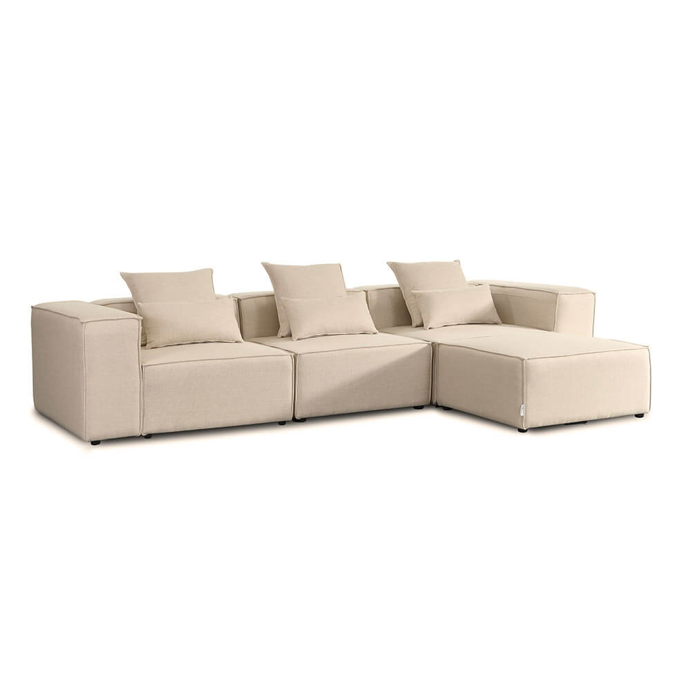 Modulares Sofa VERONA L - 327 x 207 cm Beige