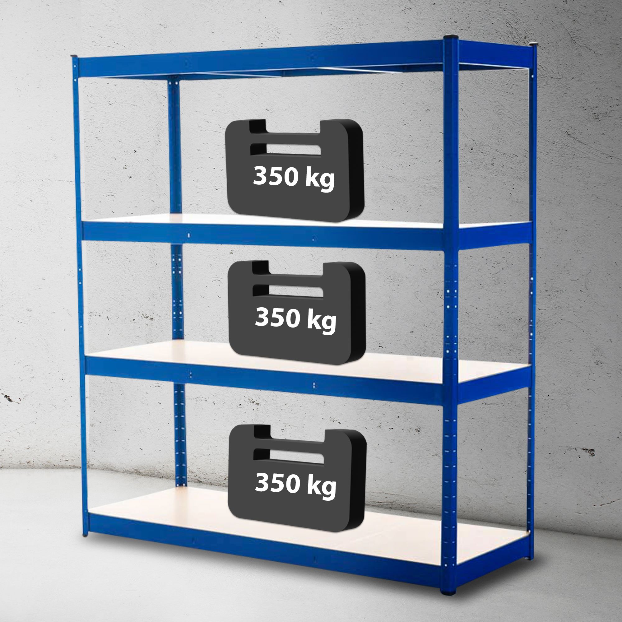 Steckregal 160x60x180, blau