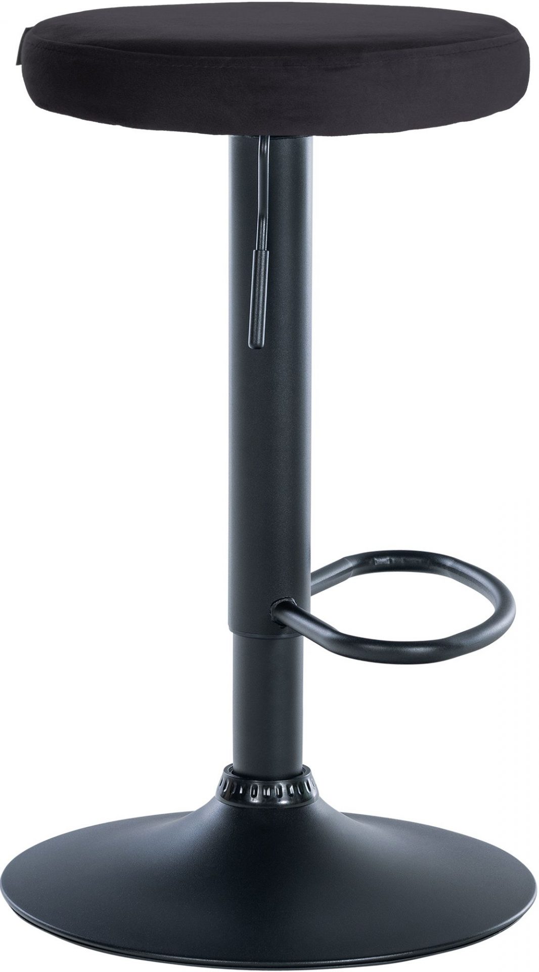 Barhocker Ponte Samt schwarz, schwarz