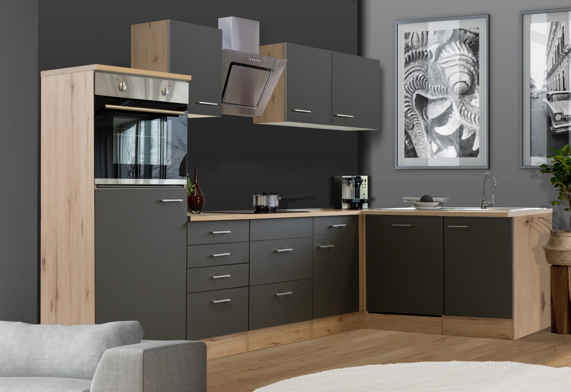 Winkelküche MORENA 280x170 cm mit E-Geräten