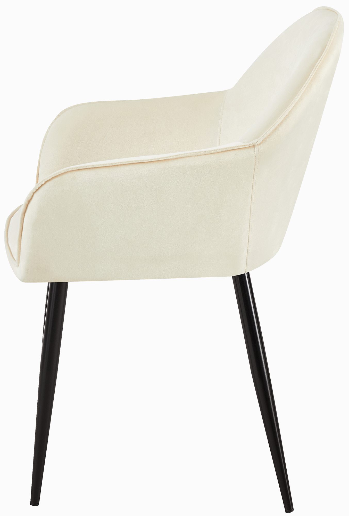 Esszimmerstuhl Boise Samt, creme