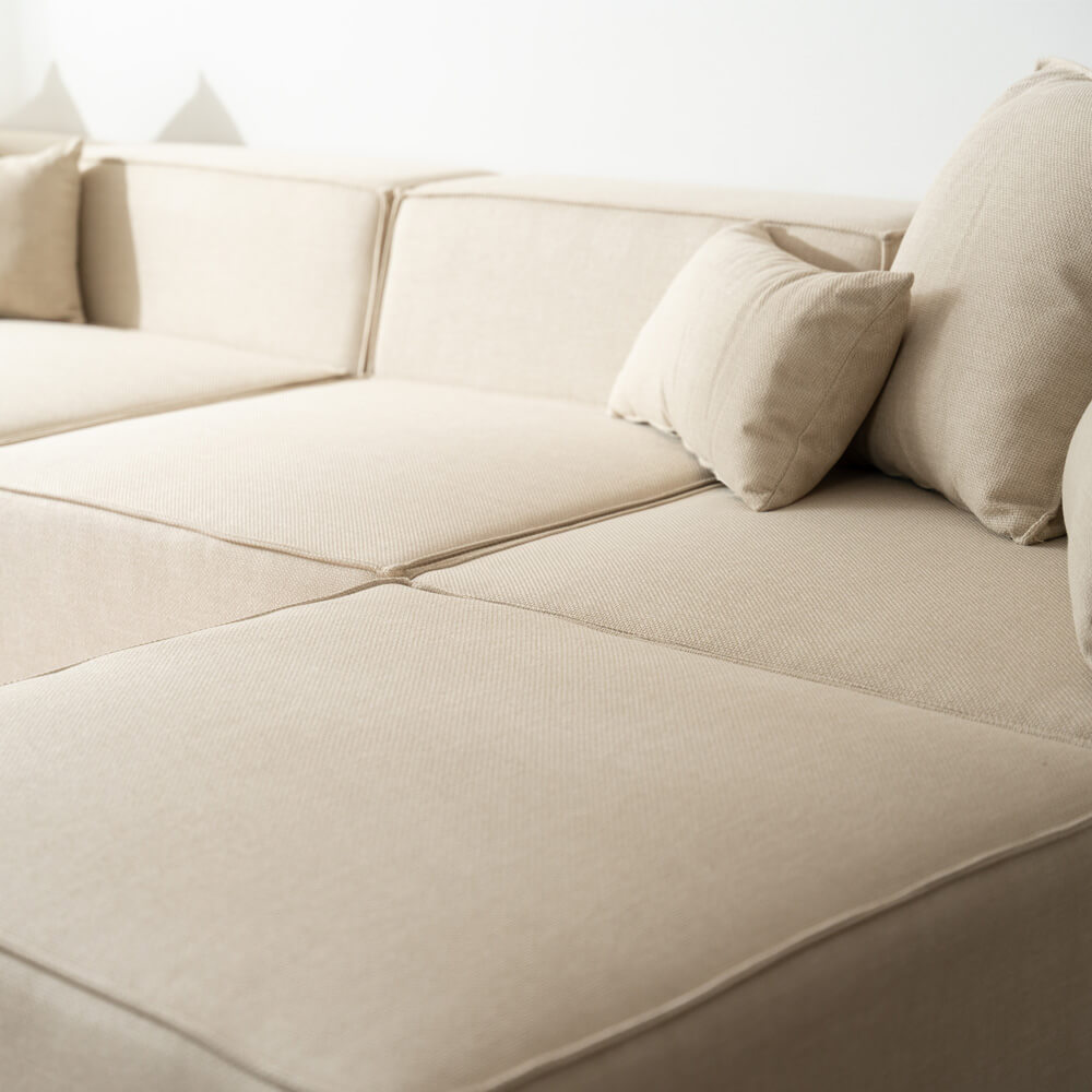 Modulares Sofa VERONA XL - 414 x 207 cm Beige