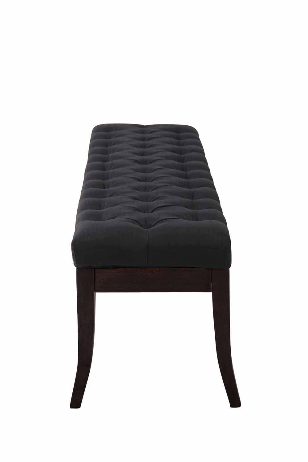 Sitzbank Ramses Stoff antik-dunkel 150 cm, schwarz