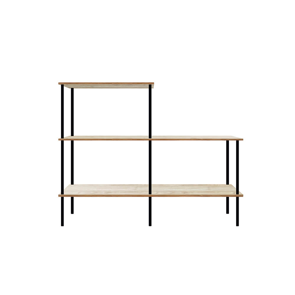 Regal INDU Light Oak - (L x B x H): 140 x 35 x 110 cm