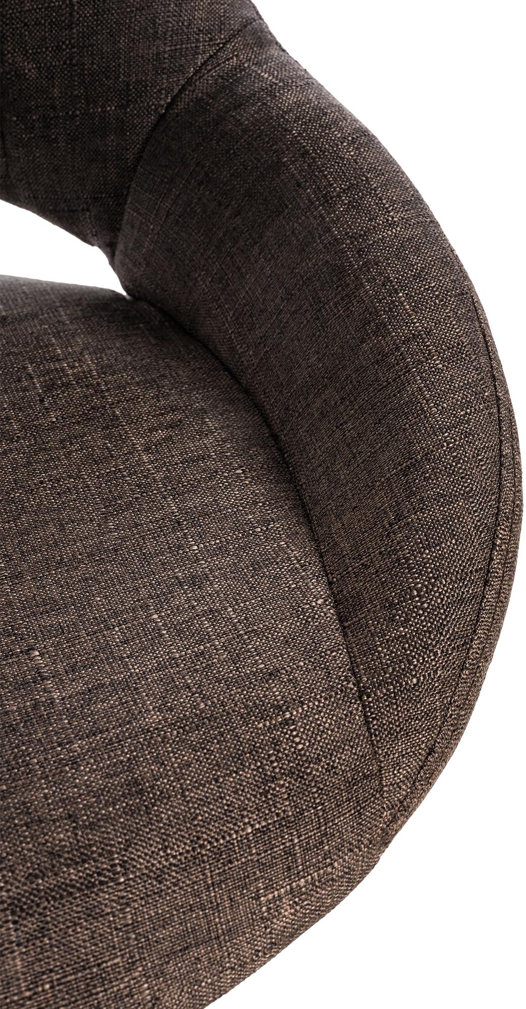 2er Set Barhocker Milet Stoff C, braun