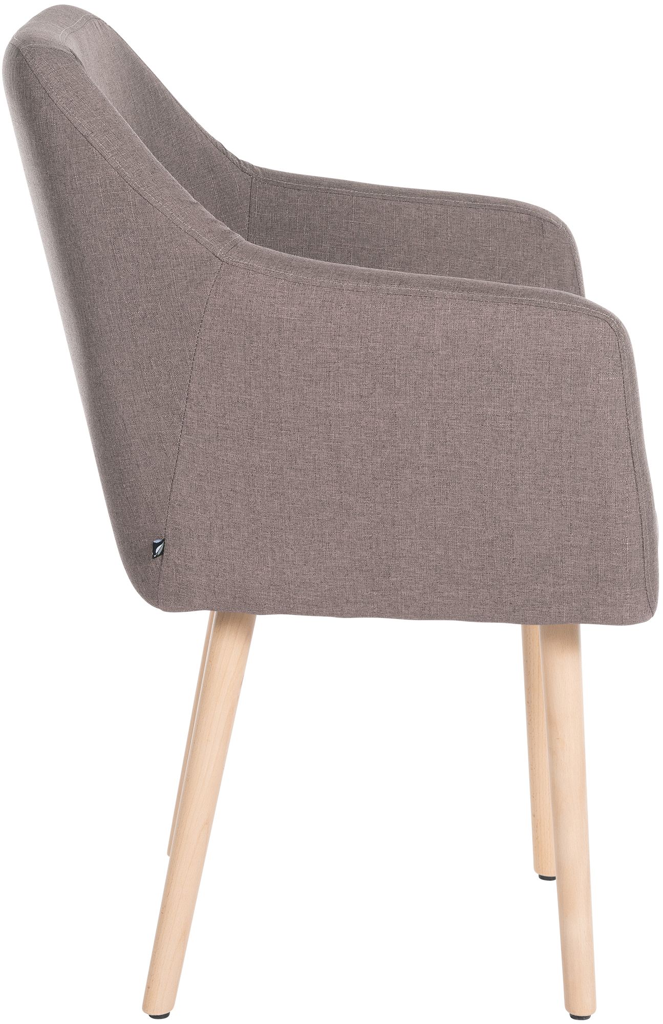 Besucherstuhl Utrecht Stoff natura, taupe