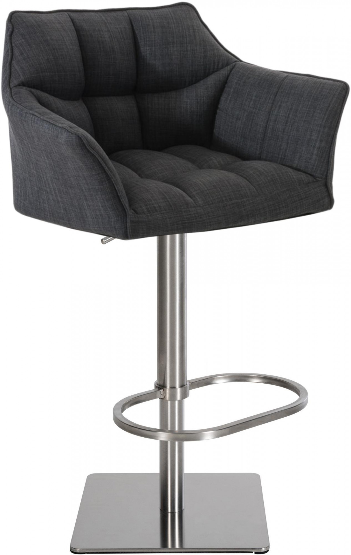 Barhocker Damaso E Stoff, dunkelgrau