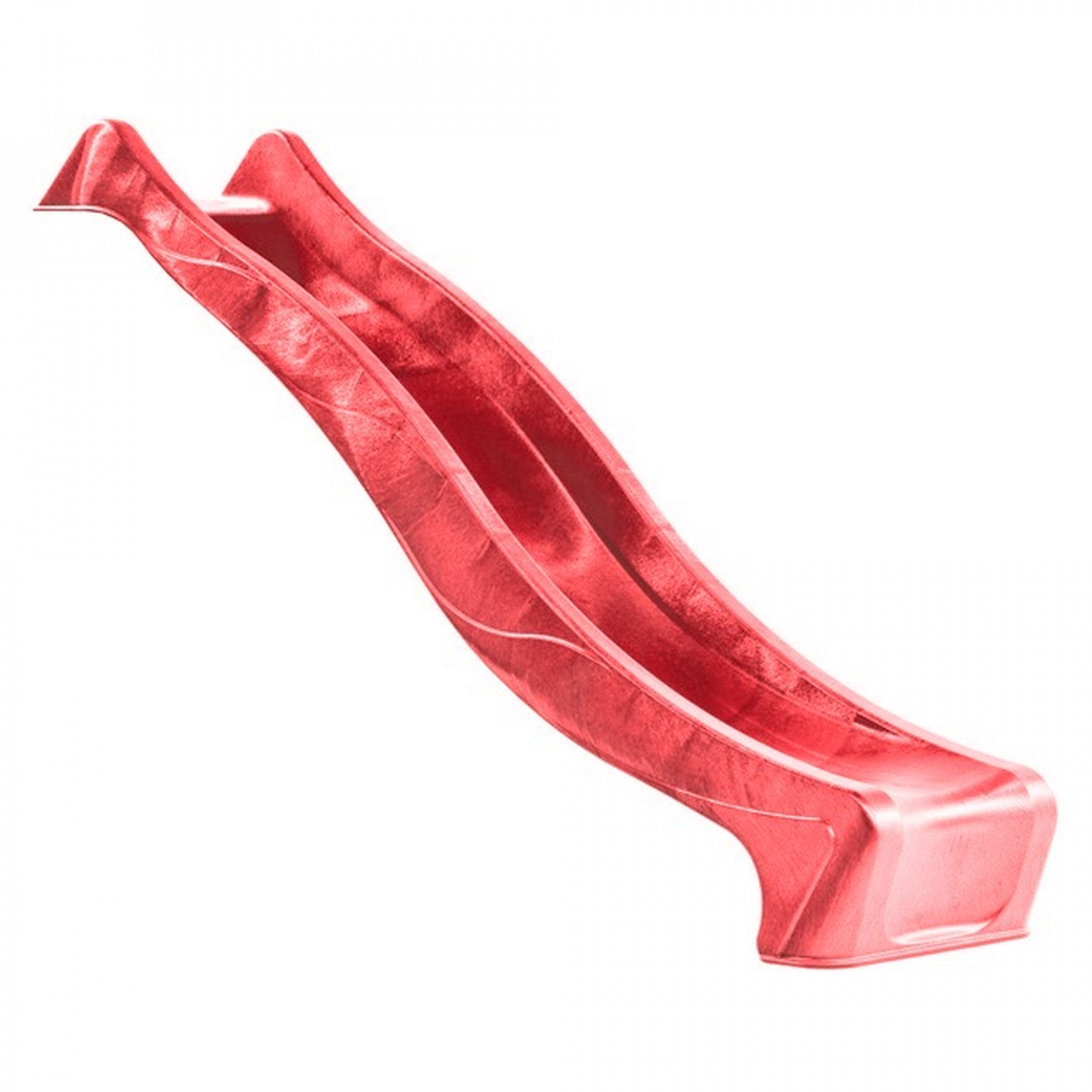 Wellenrutsche PE, rot, ca. 240 x 46 cm, für Podesthöhe 120 cm