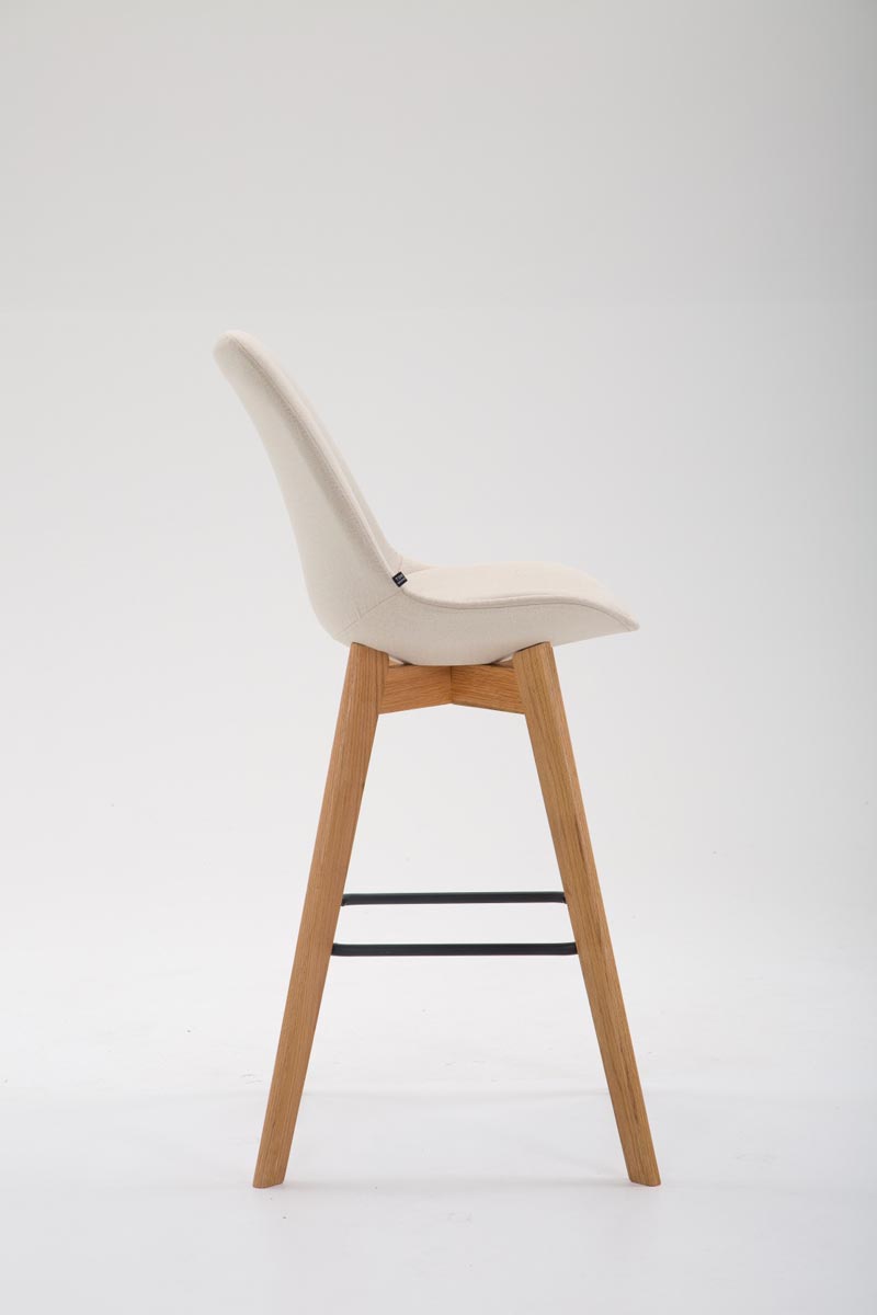 Barhocker Metz Stoff Natura, creme