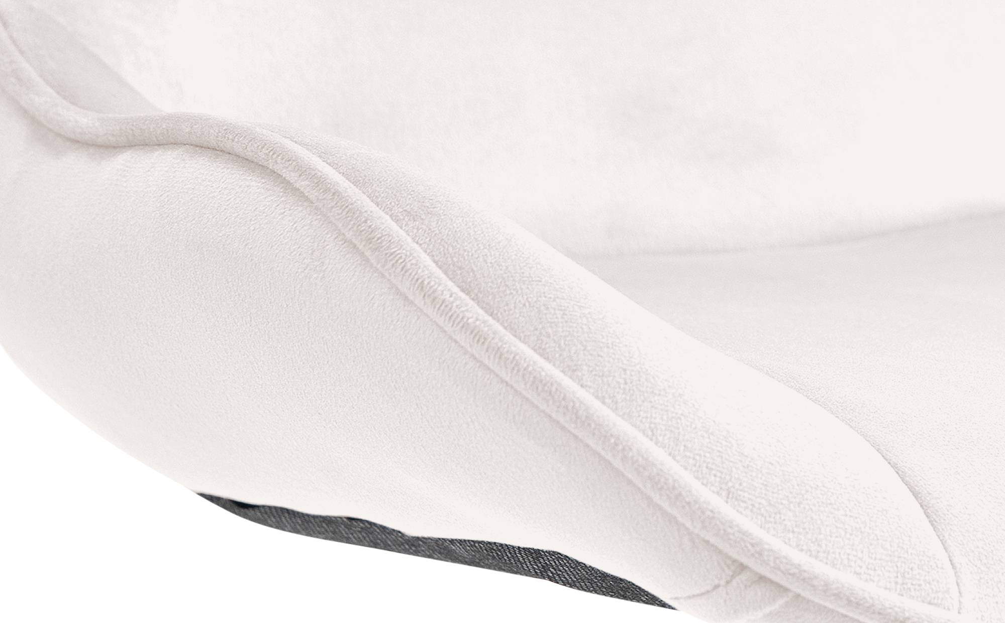 2er Set Barhocker Vonore Samt chrom, creme