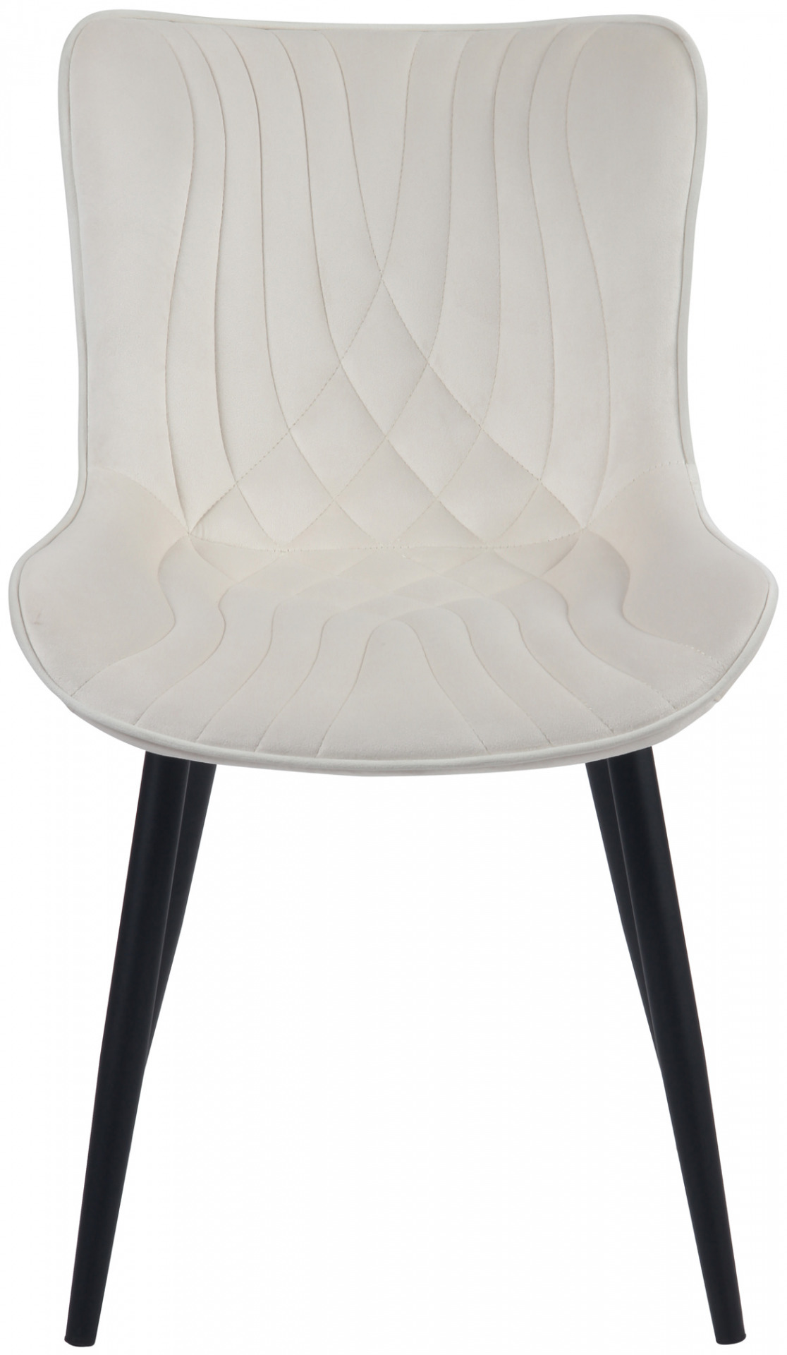 2er Set Stühle Brady Samt, creme