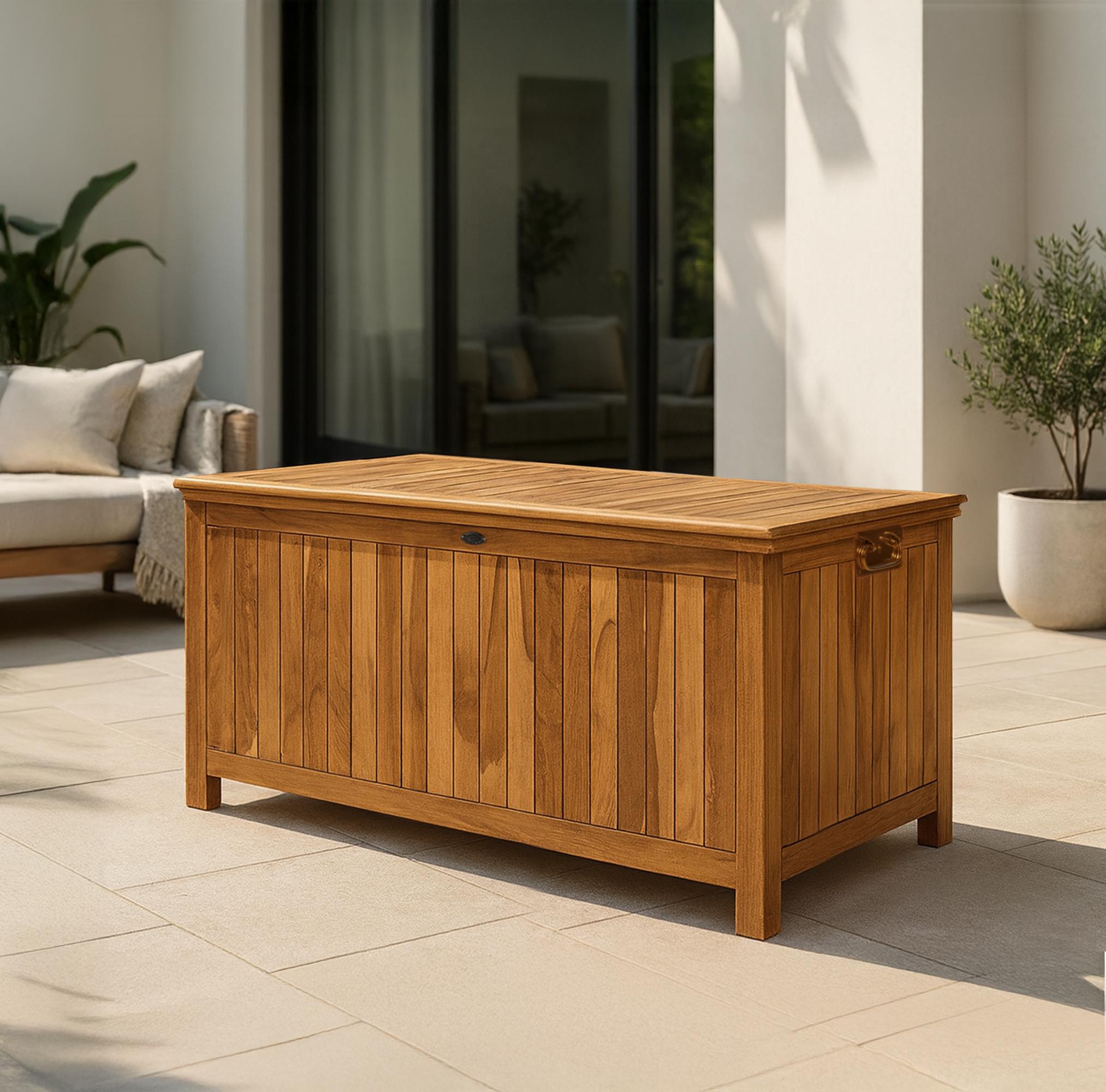 Teak Gartenbox Novena 140X77x63, teak