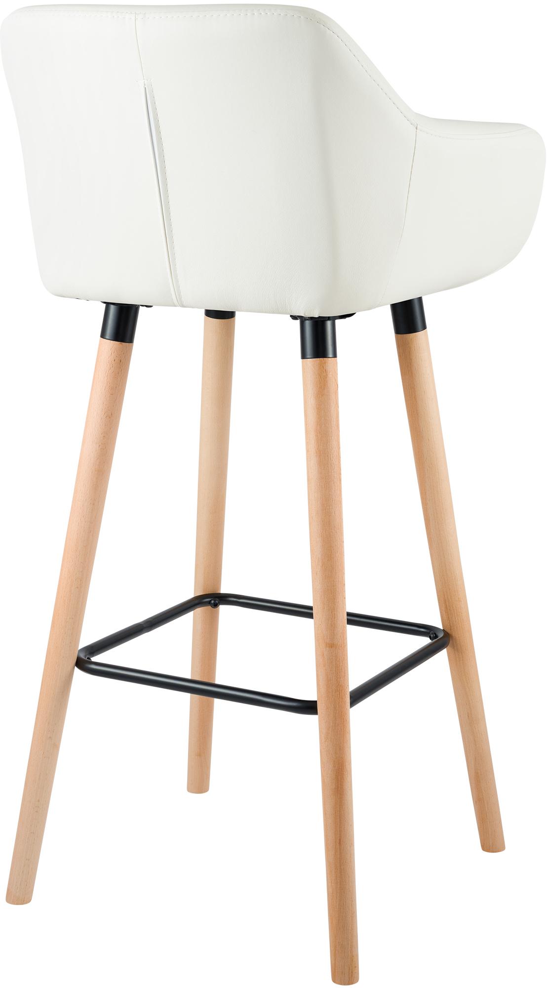 Barhocker Grant Kunstleder, creme