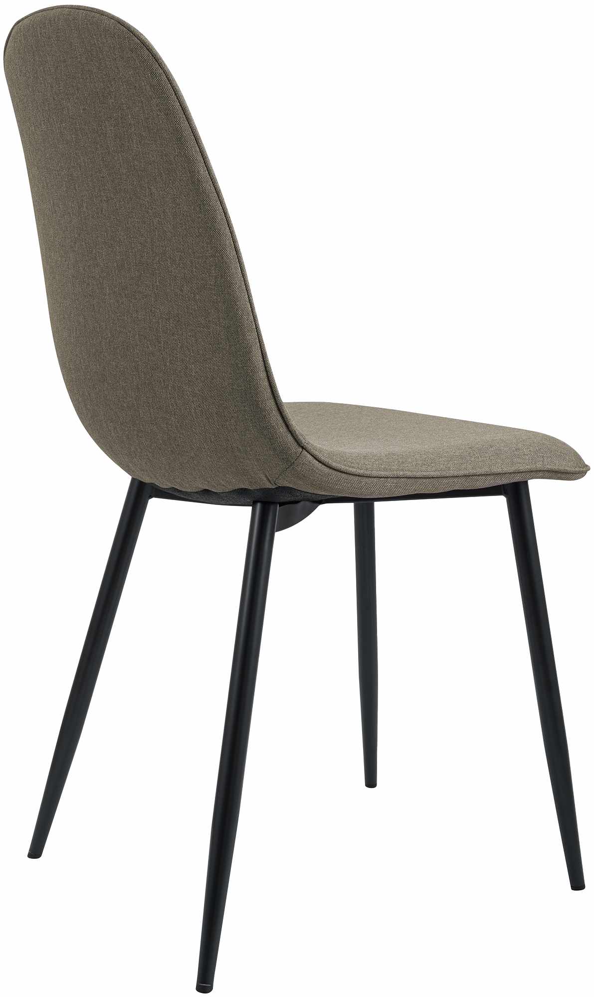 4er Set Esszimmerstuhl Maryam Stoff, taupe