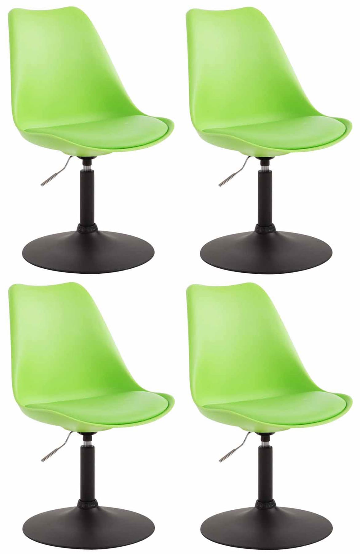 4er Set Esszimmerstühle Maverick B Kunststoff, grün