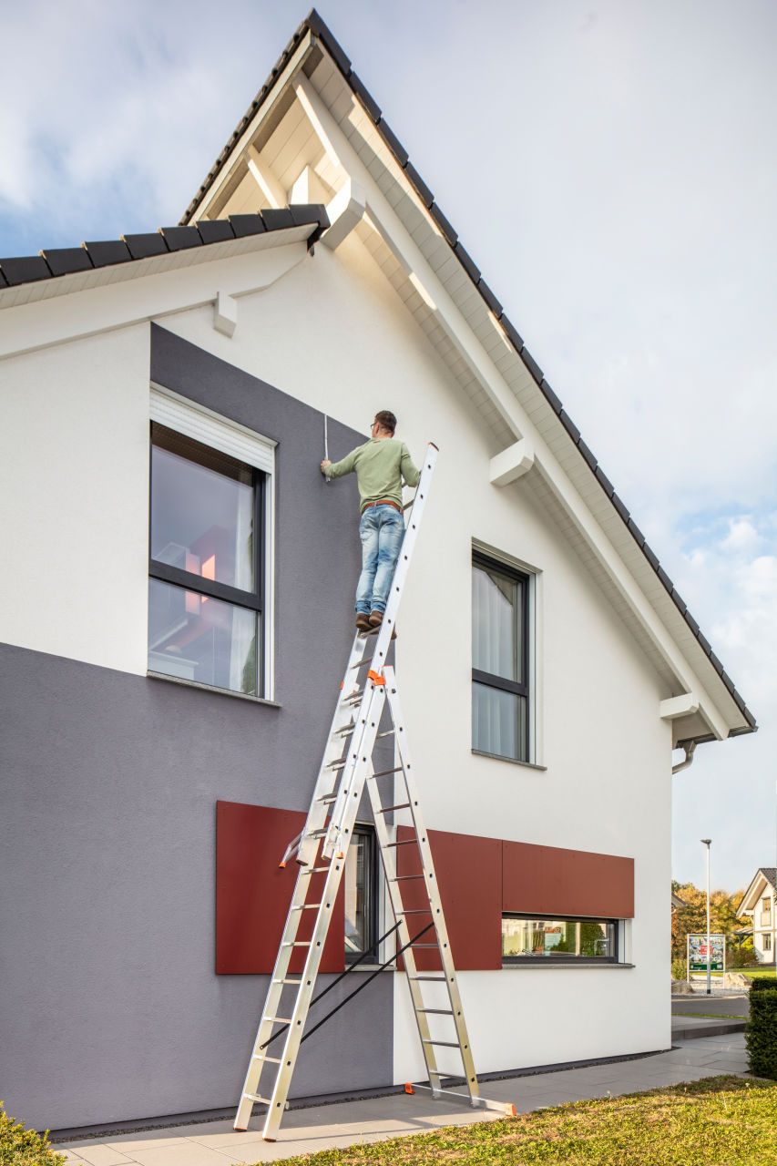 MONTO Sprossen-Vielzweckleiter Tribilo 3x9 Sprossen