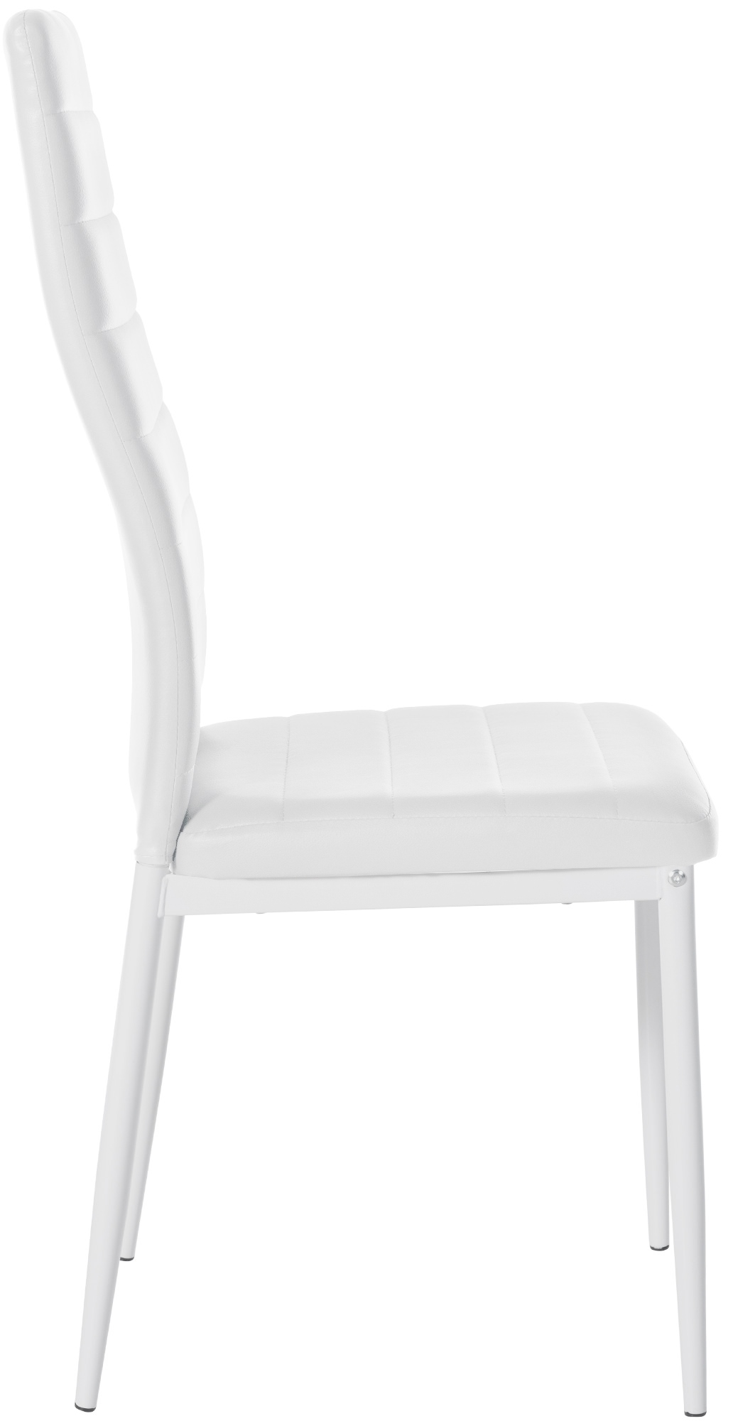 4er Set Esszimmerstühle Mayfair Kunstleder, weiß