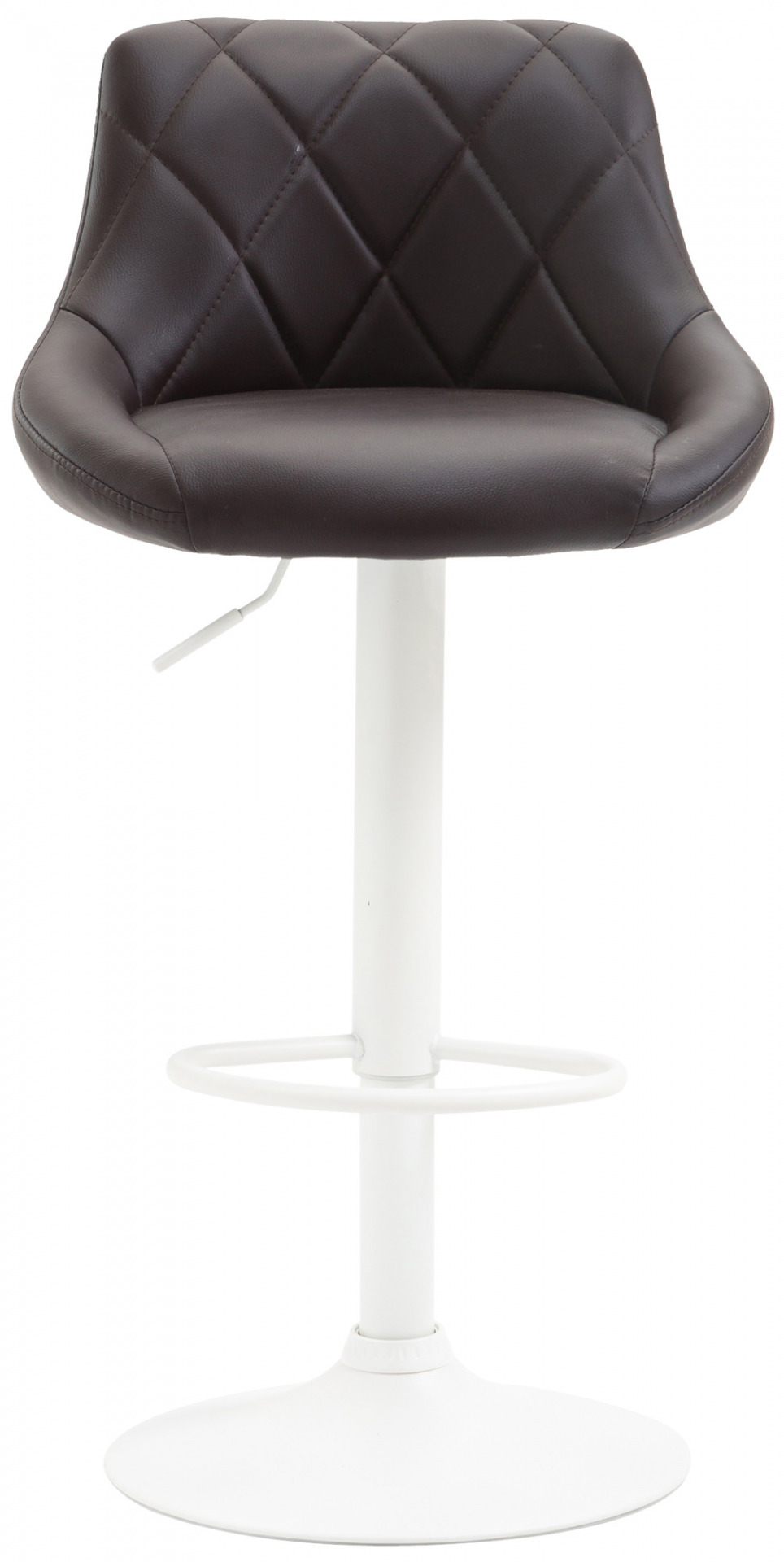 Barhocker Lazio Kunstleder weiß, braun