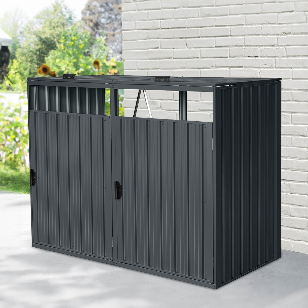 Mülltonnenbox zweitürig CUBO - 2x 240L