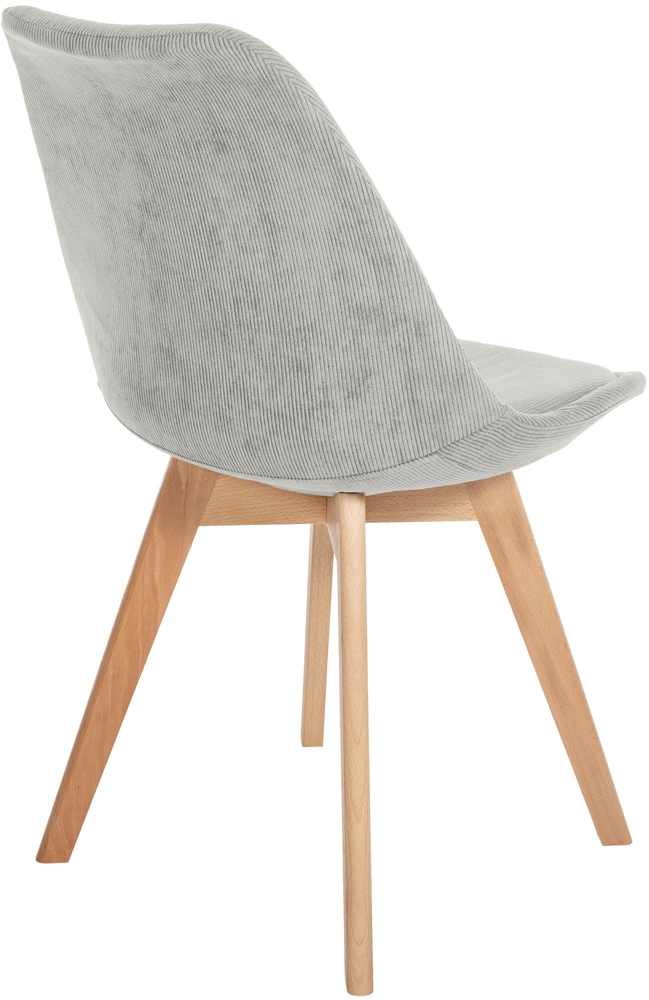 4er Set Stuhl Linares Cord, grau