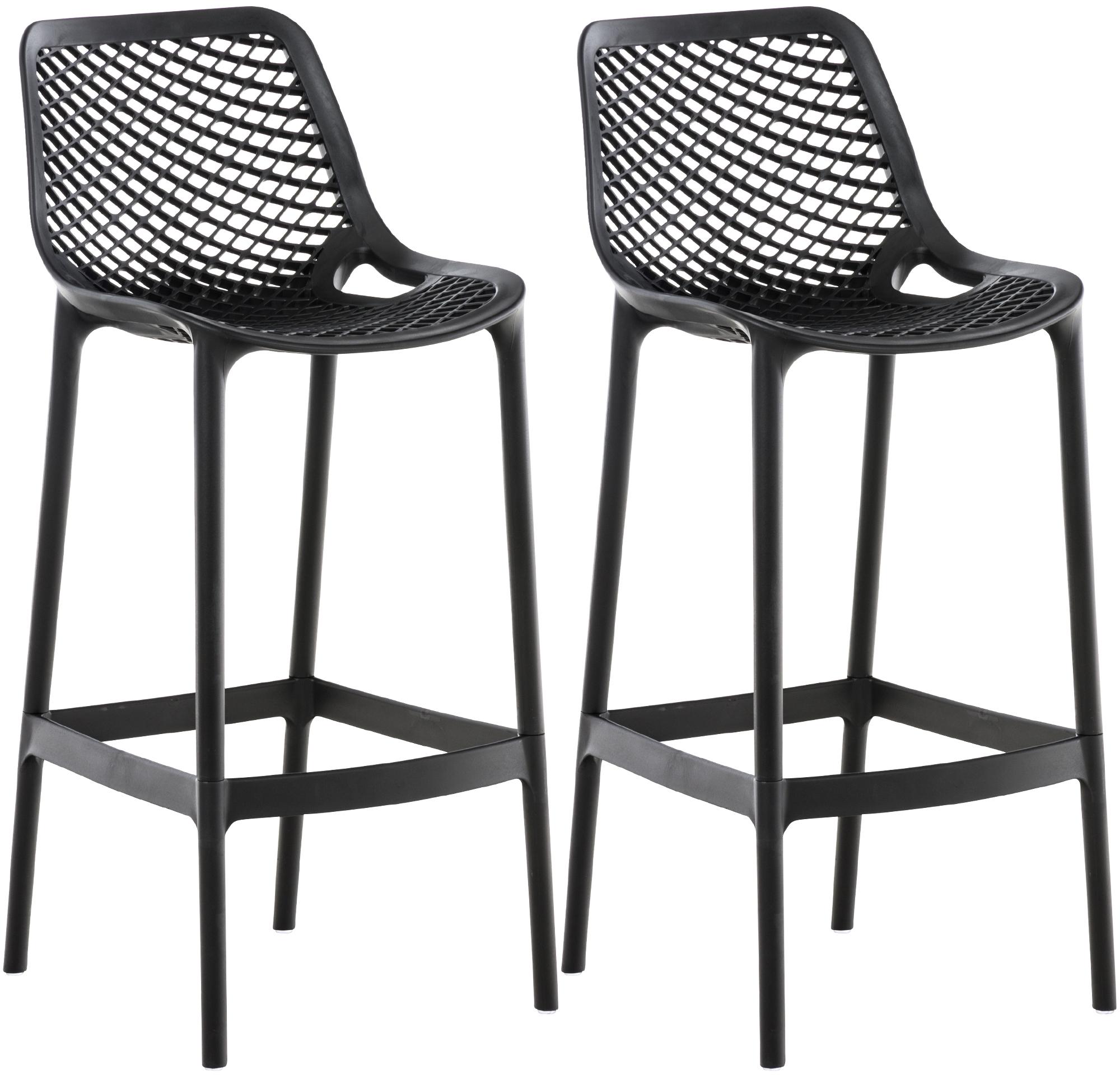 2er Set Barhocker Air, schwarz