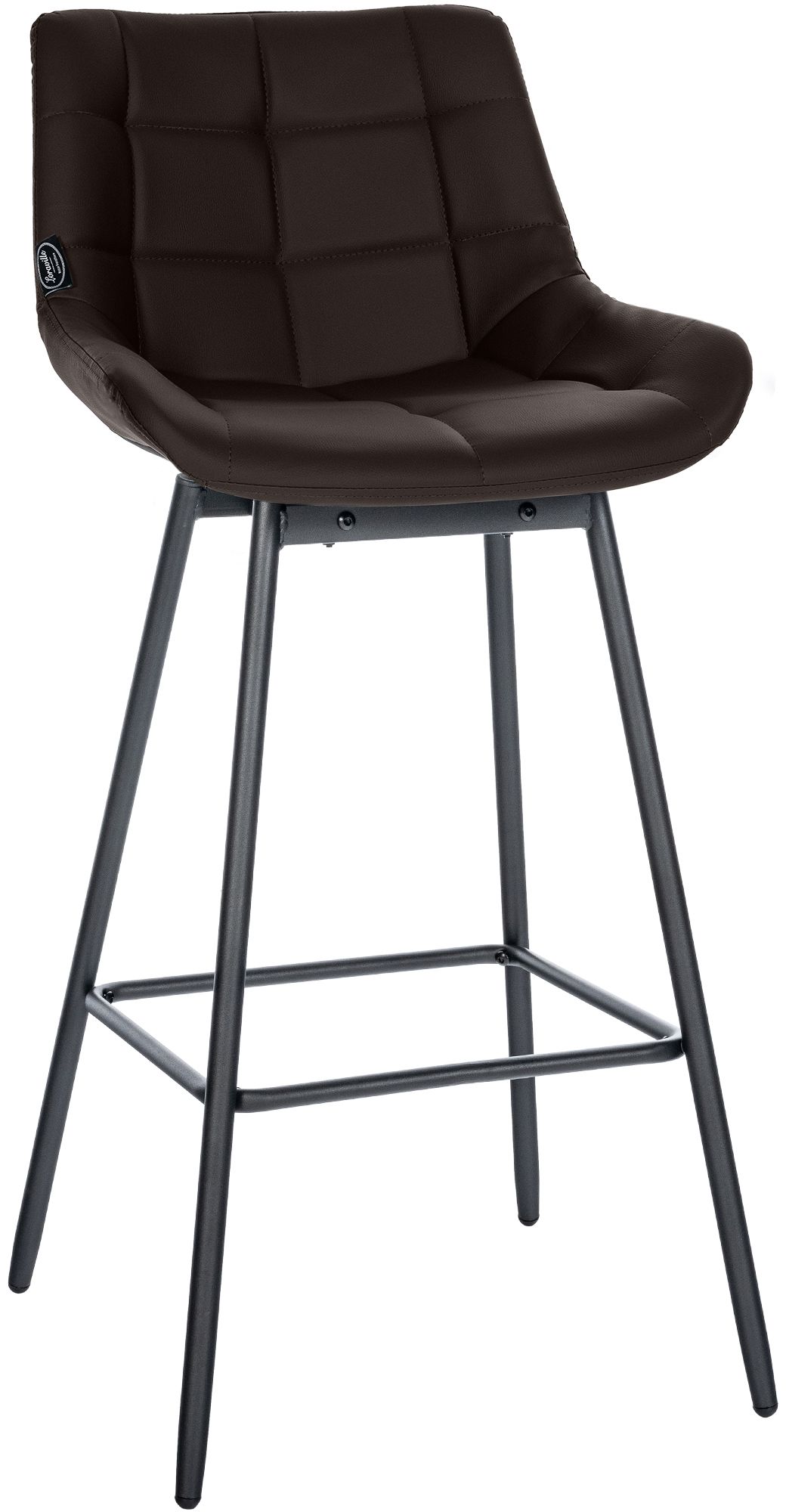 Barhocker Weston Schwenkbar Kunstleder, braun
