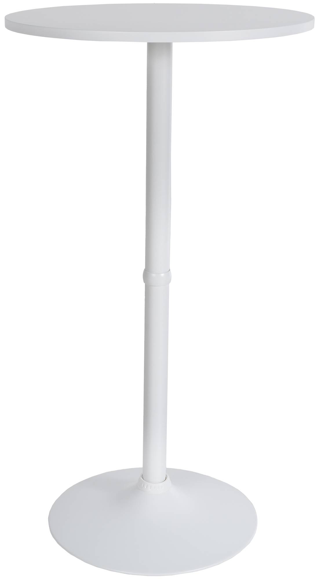 2er Bartisch Set Velor Kunststoff, weiß