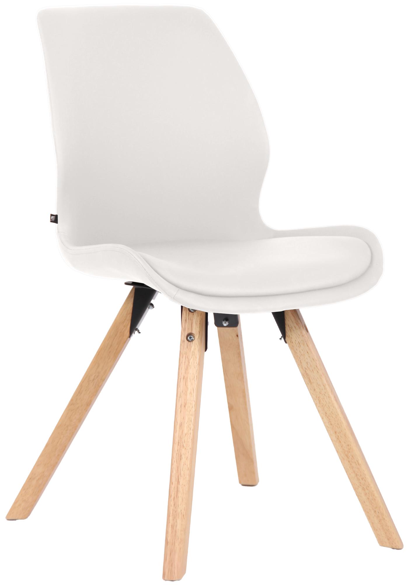 Stuhl Luna Kunstleder, weiß