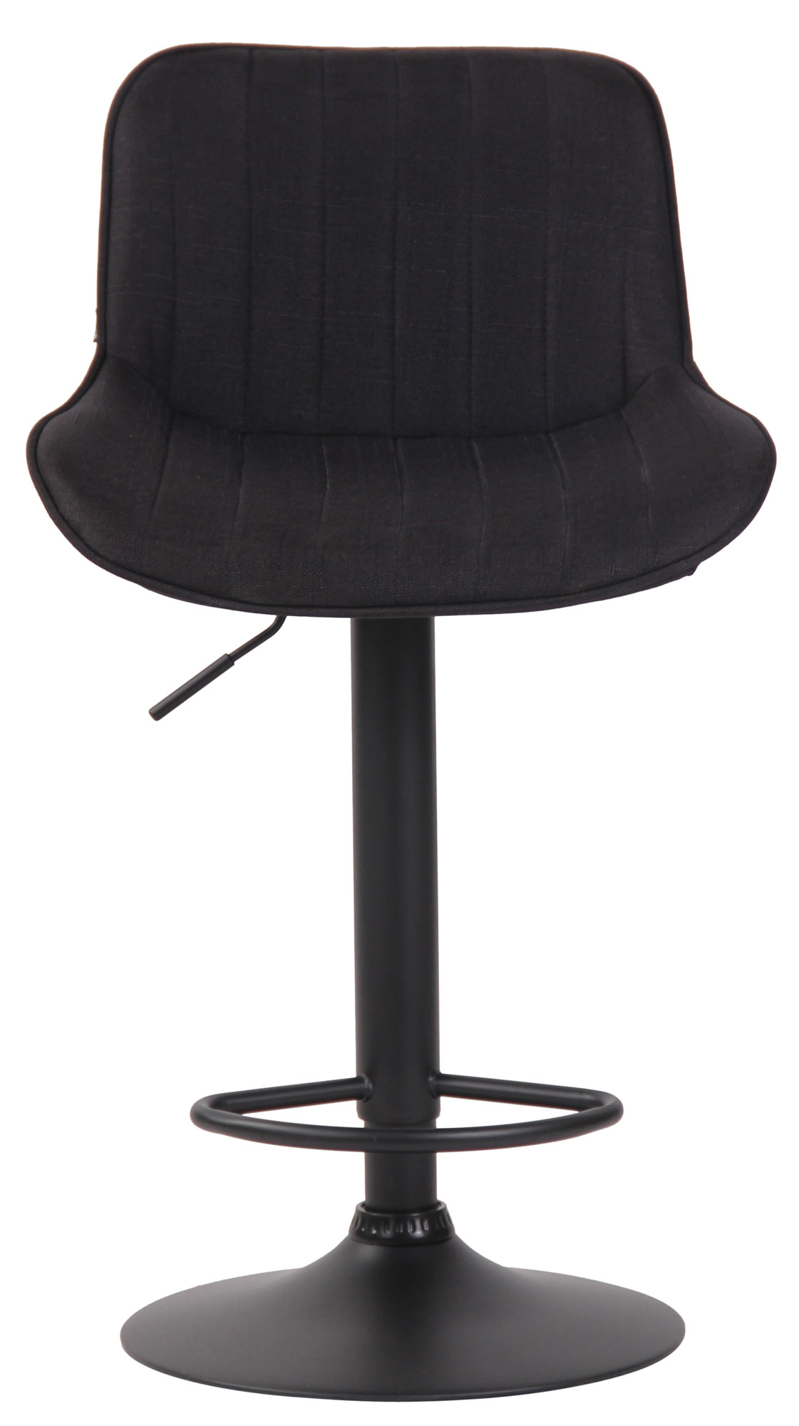 Barhocker Lentini Stoff schwarz, schwarz