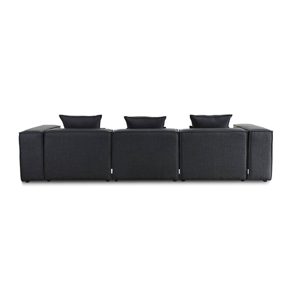 Modulares Sofa VERONA M - 327 x 120 cm Anthrazit
