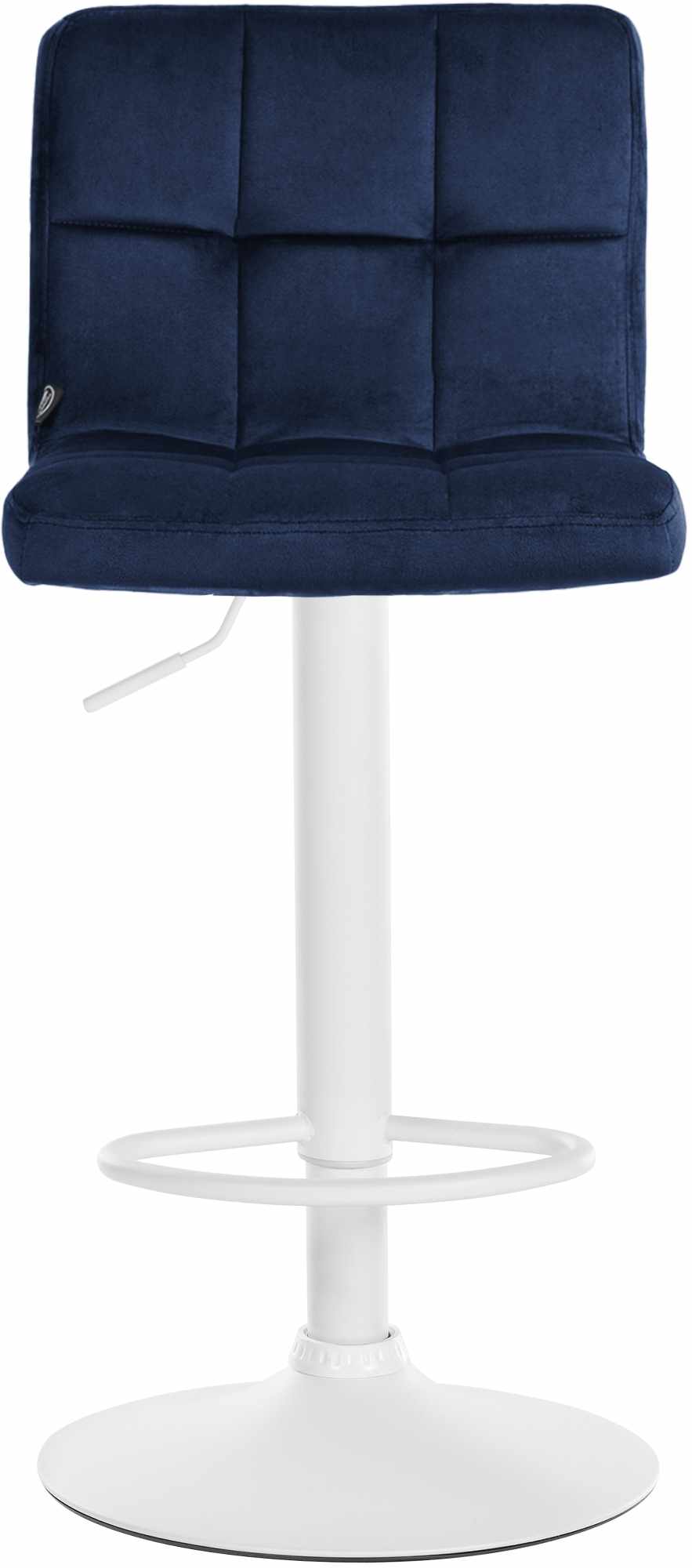 Barhocker Peru Samt weiß, blau