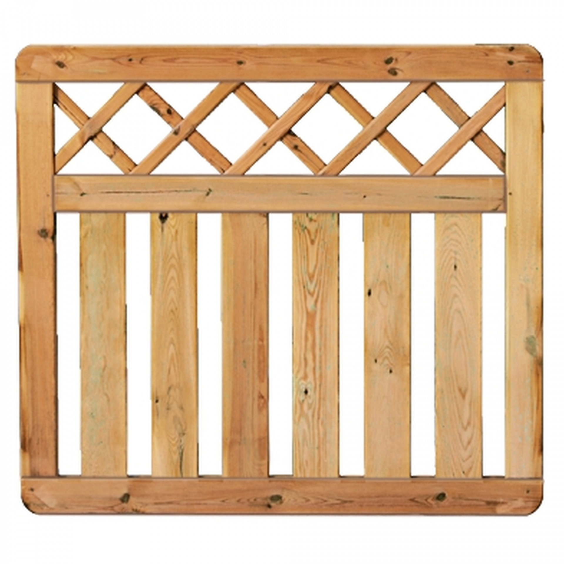 KAMPEN-Serie Senkrecht Ranki 100 x 90 cm, Rahmen 45/70 mm, kdi grün, Latten 16/90 mm, glatt