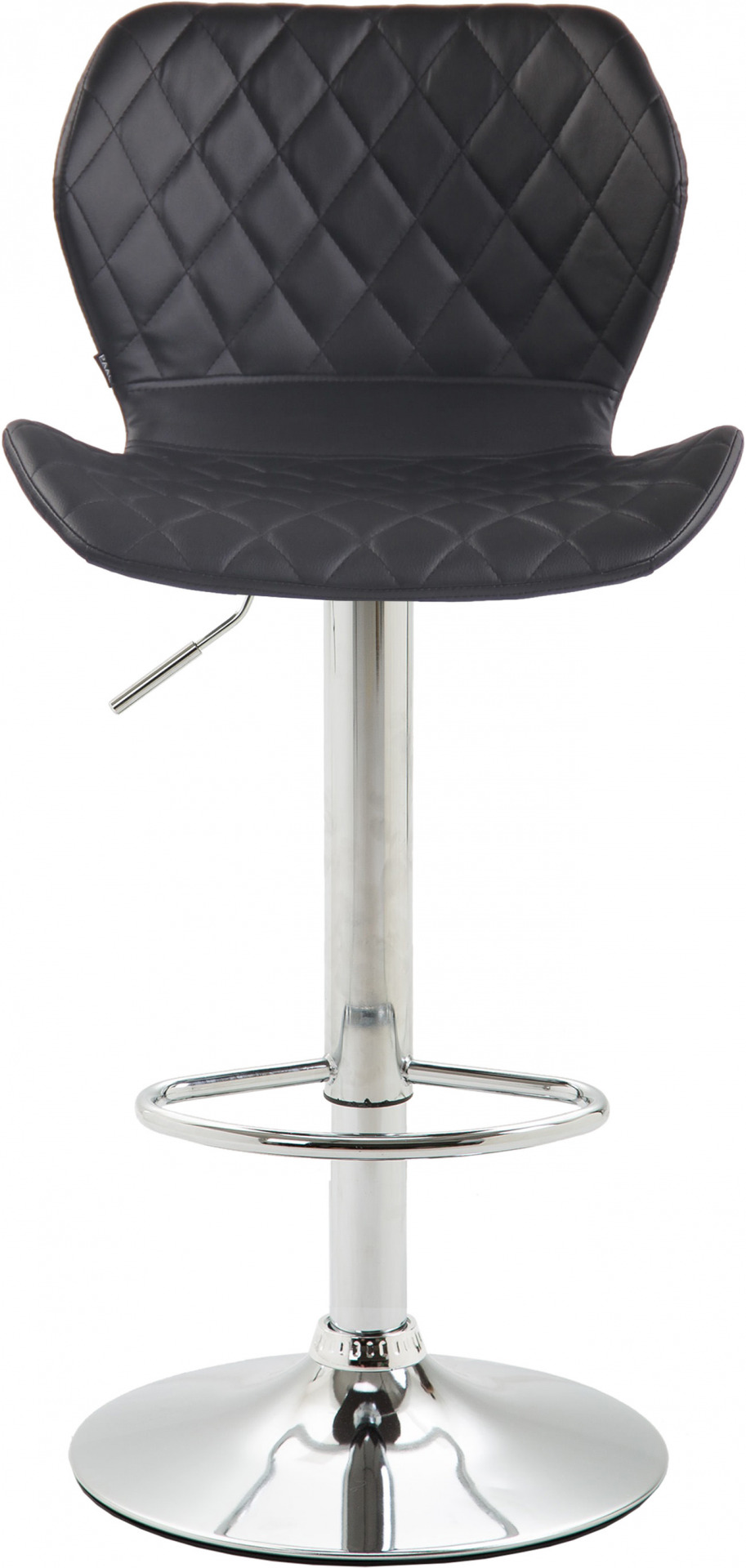 2er Set Barhocker Cork Kunstleder chrom, schwarz