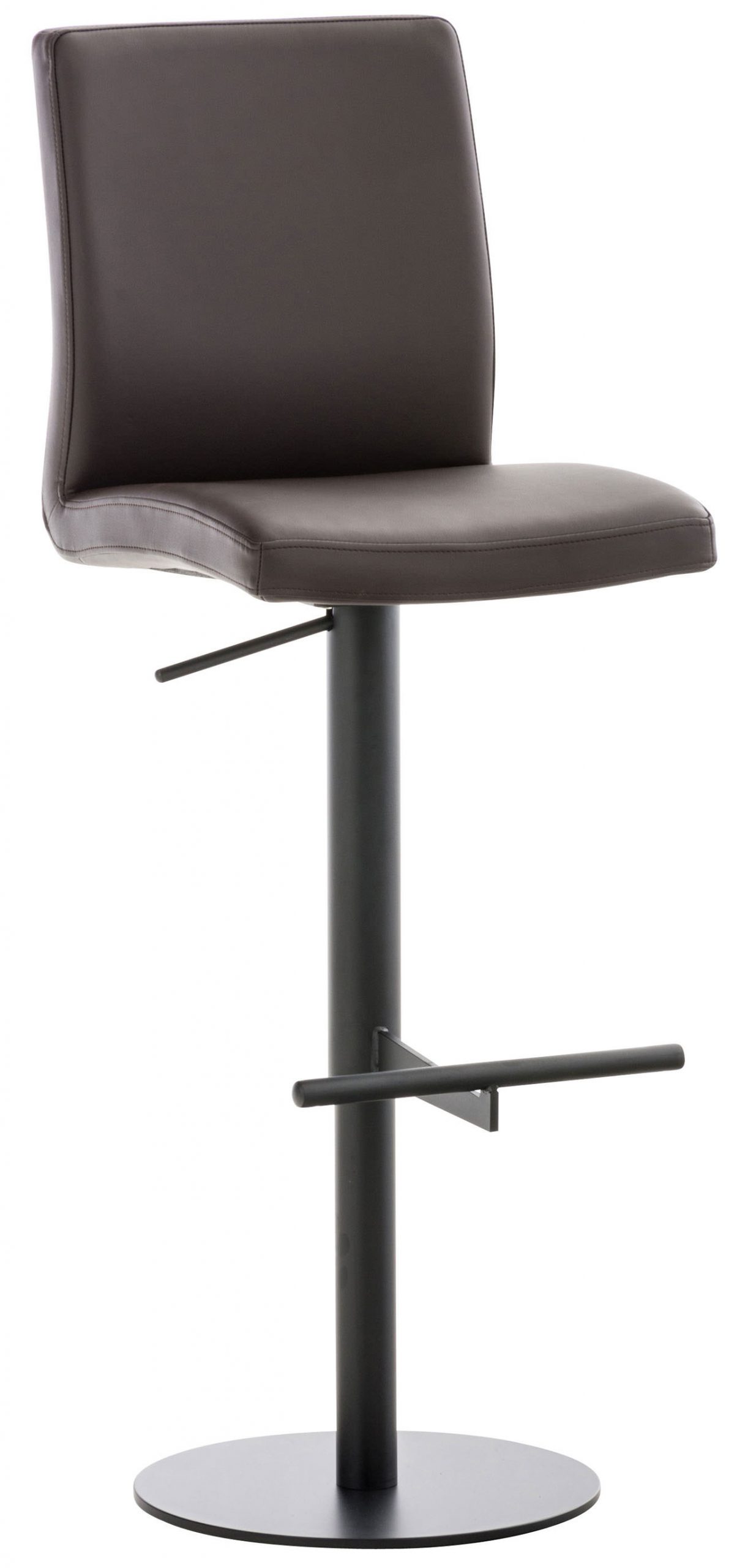 Barhocker Cadiz Kunstleder schwarz, braun