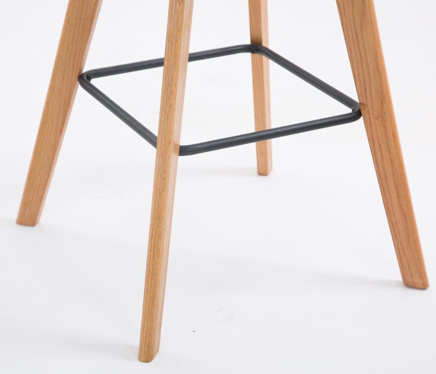 2er Set Barhocker Metz Stoff natura, dunkelgrau