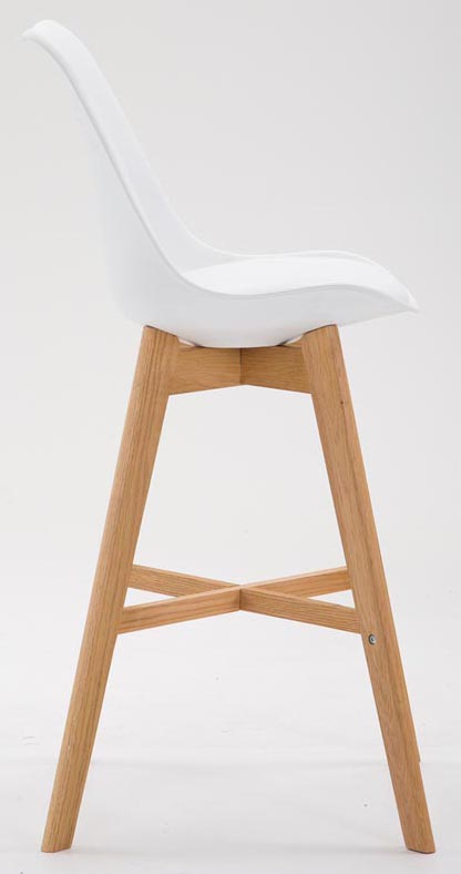 2er Set Barhocker Cannes Kunststoff natura, weiß